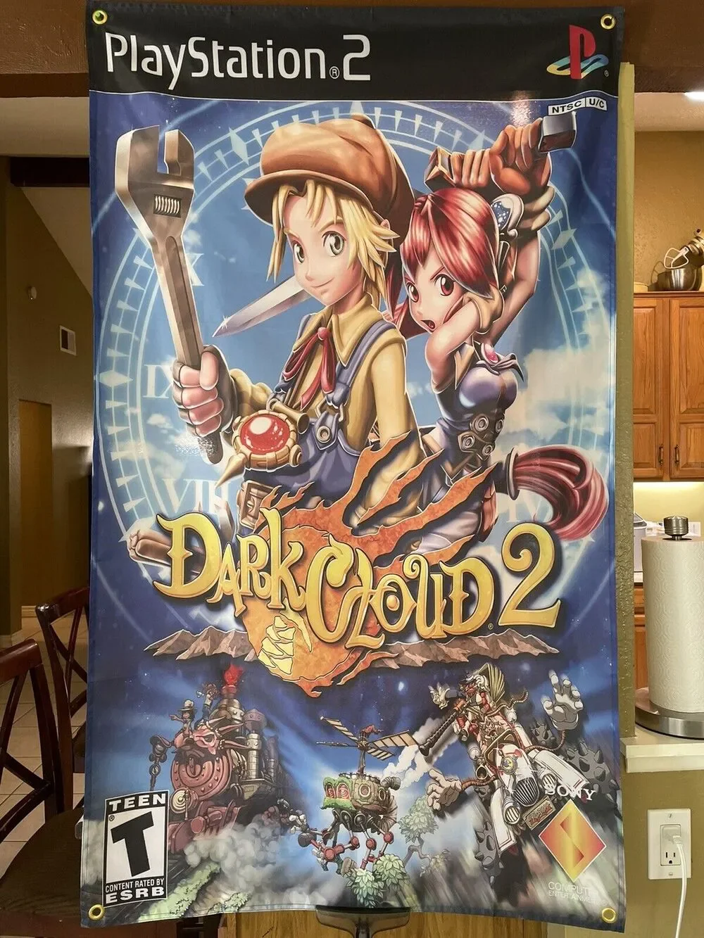 PS2 Dark Cloud 2 5' Flag Banner Poster Sony PlayStation JRPG